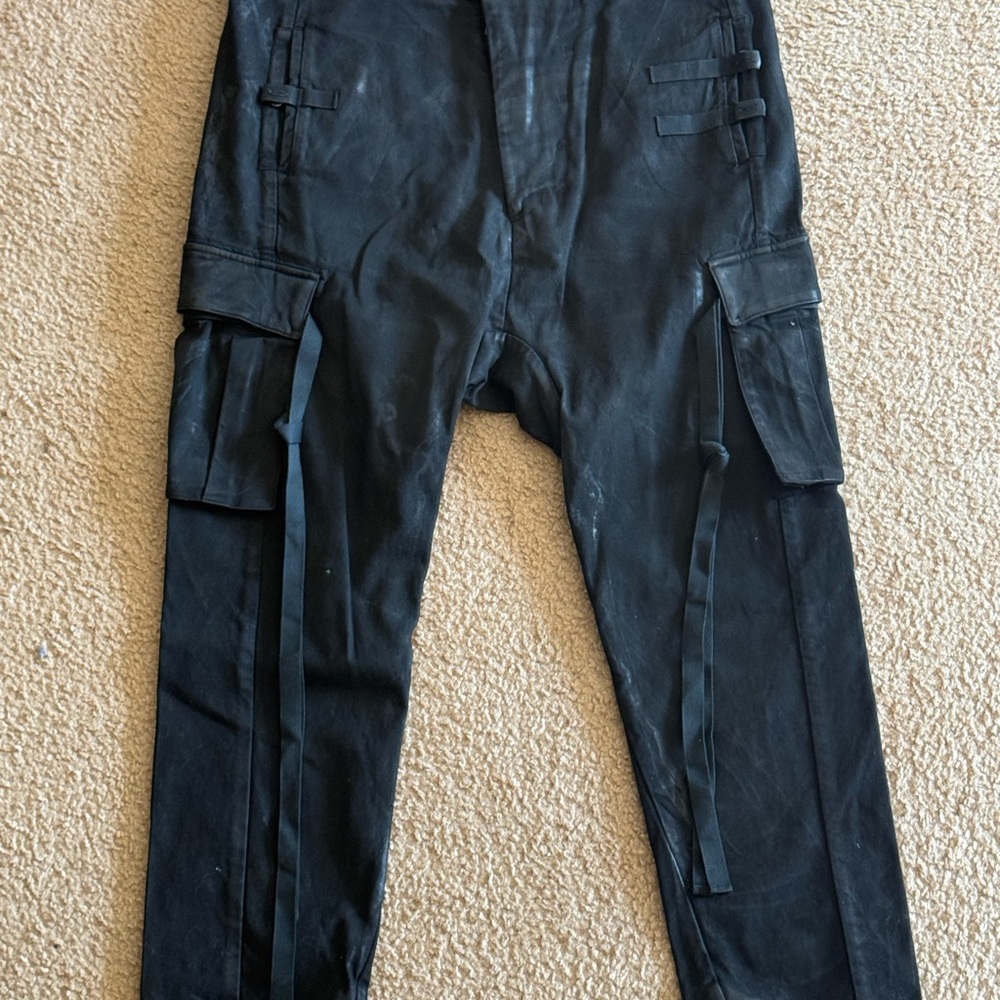 11 By Boris Bidjan Saberi Black Cargo Pants